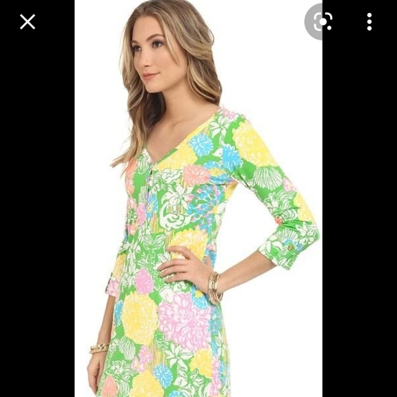 Lilly Pulitzer Palmetto Hibiscus Stroll Dress-Size Small - Picture 1 of 14